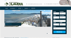 Desktop Screenshot of claudiaimoveis.com.br