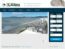 Tablet Screenshot of claudiaimoveis.com.br